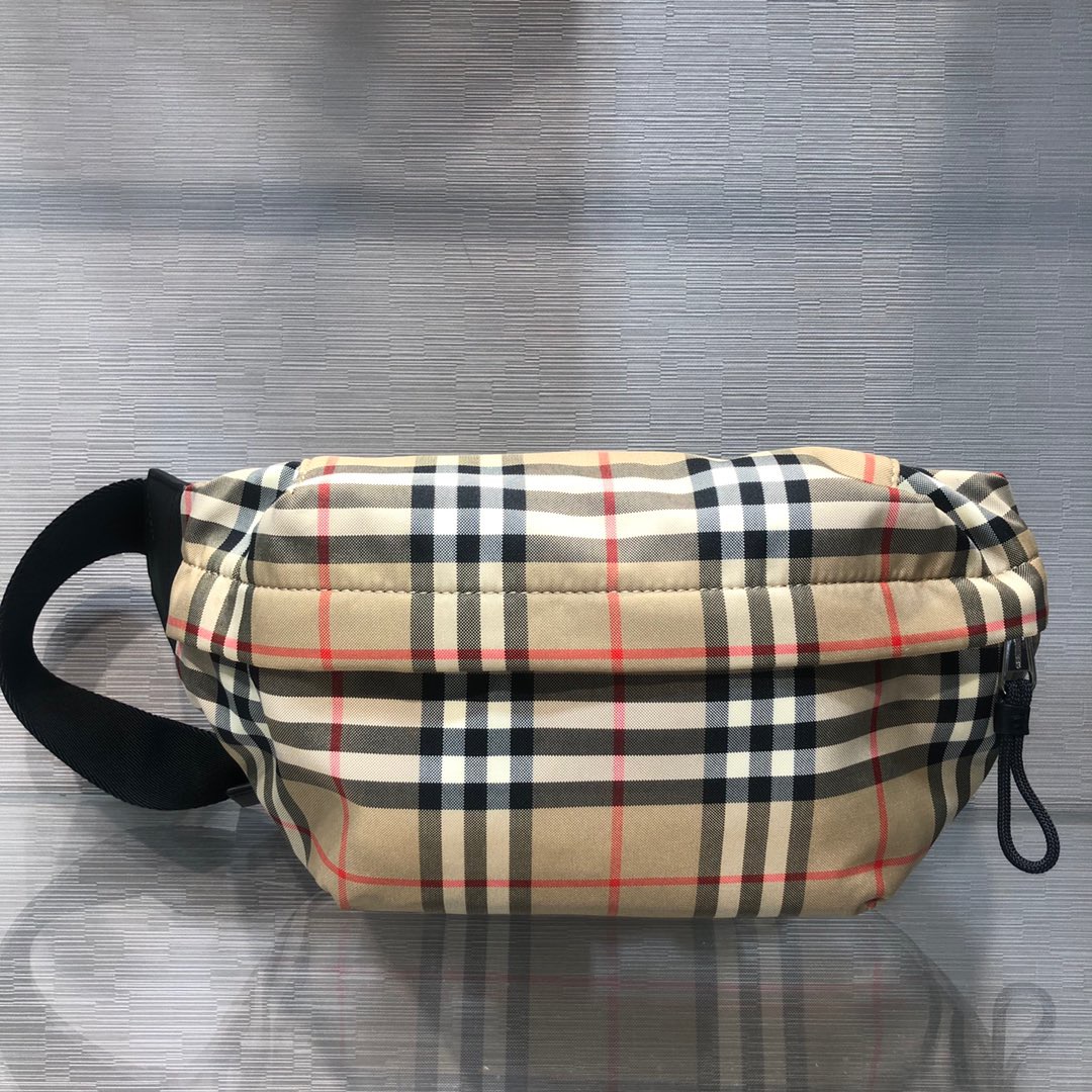 [BURBERRY] 버버리 힙색 빈티지 체크 코튼 범백 벨트백 남녀공용
