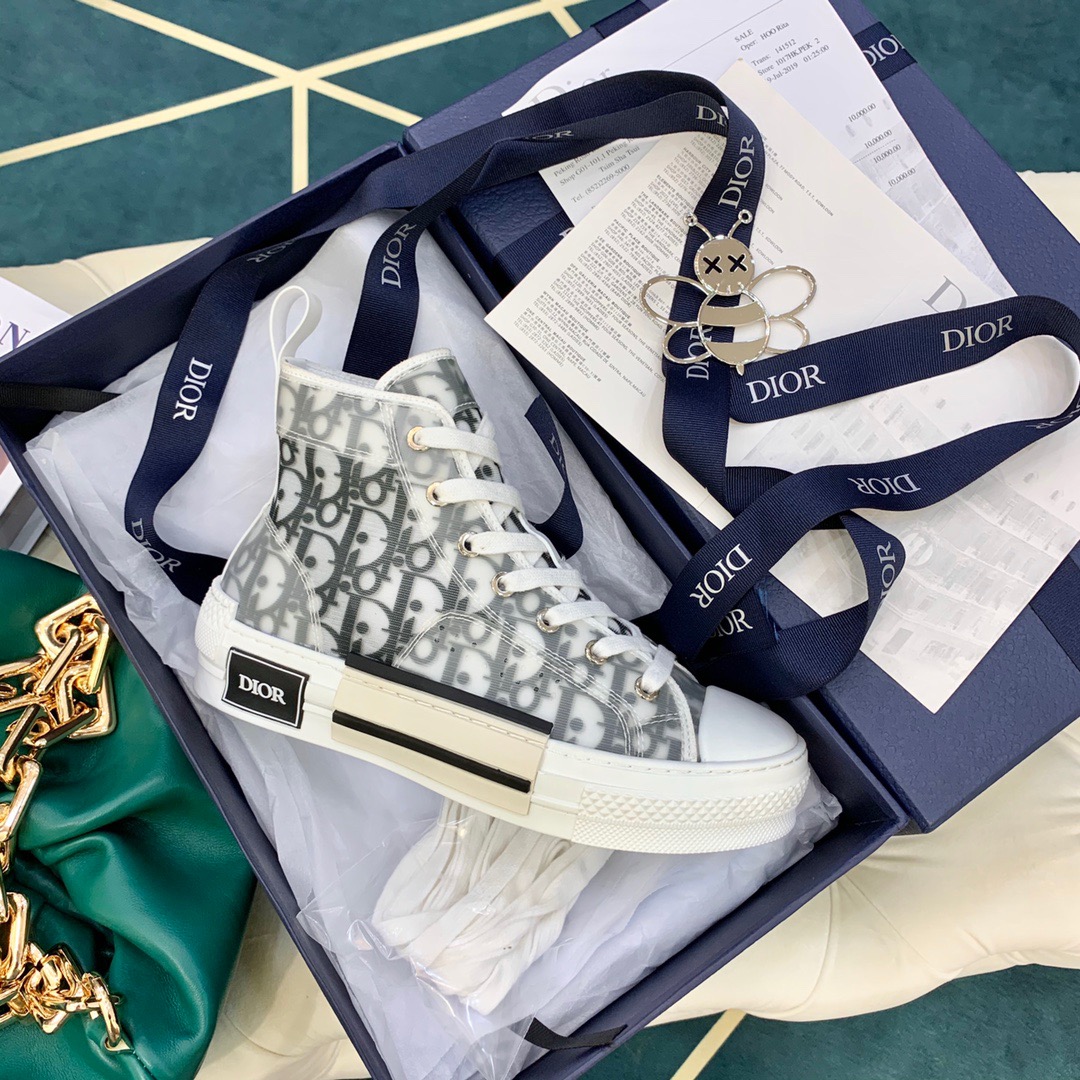 [DIOR] 20SS 디올 오블리크 테크니컬 캔버스 B23 하이탑 남녀공용