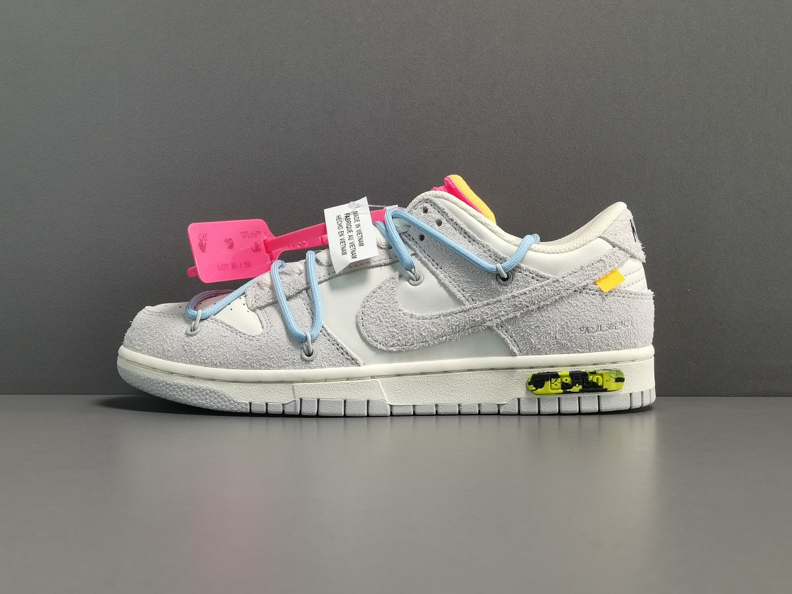 [NIKE] 오프화이트 x 나이키 덩크 로우 더 50 로트 38 The 50 DJ0950-113 남녀공용 (X공장)