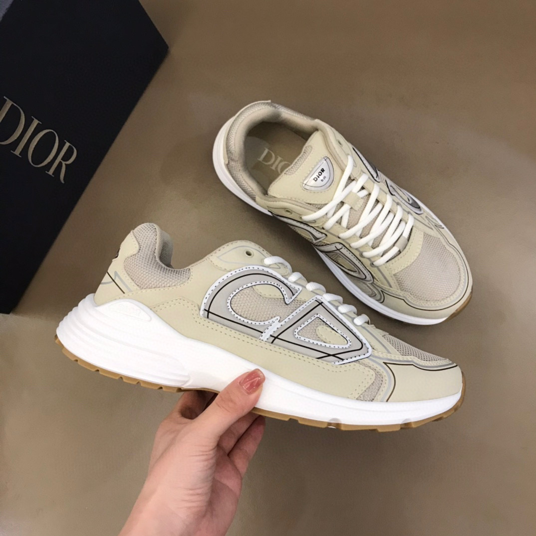 [DIOR] 디올 B30 크림 로우 스니커즈 남녀공용