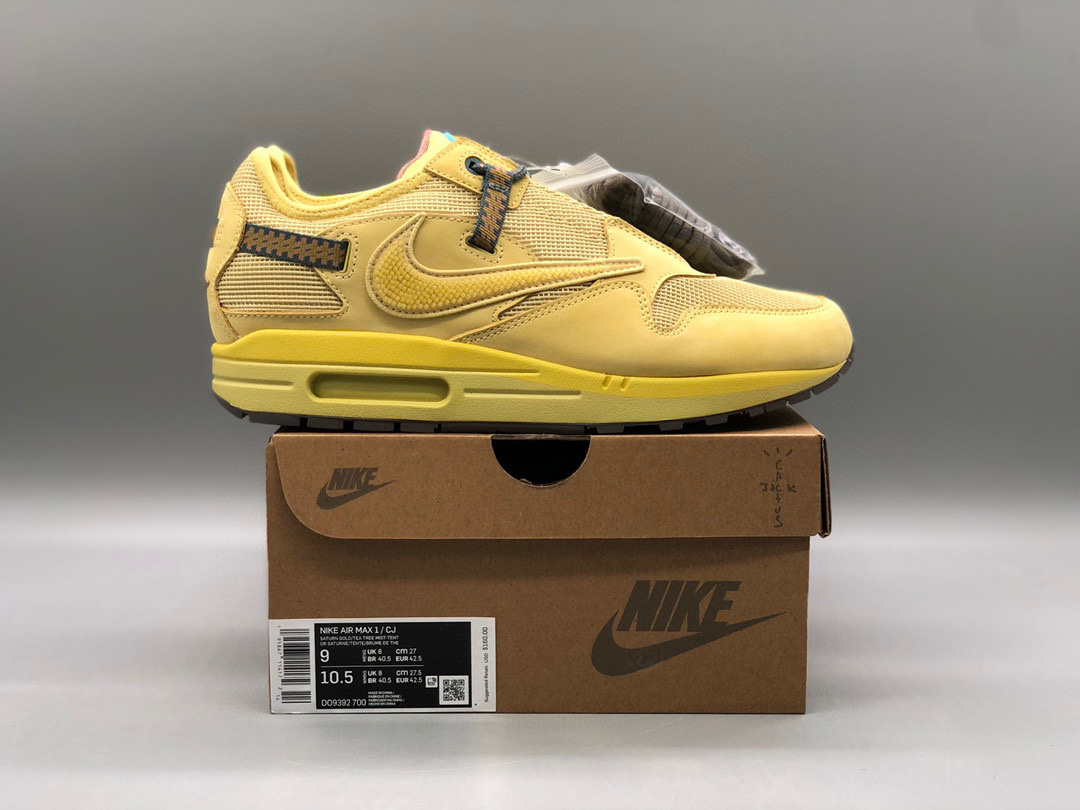 [NIKE] 트래비스 스캇 X 나이키 에어맥스1 Wheat DO9392-700 남녀공용 (H12공장)