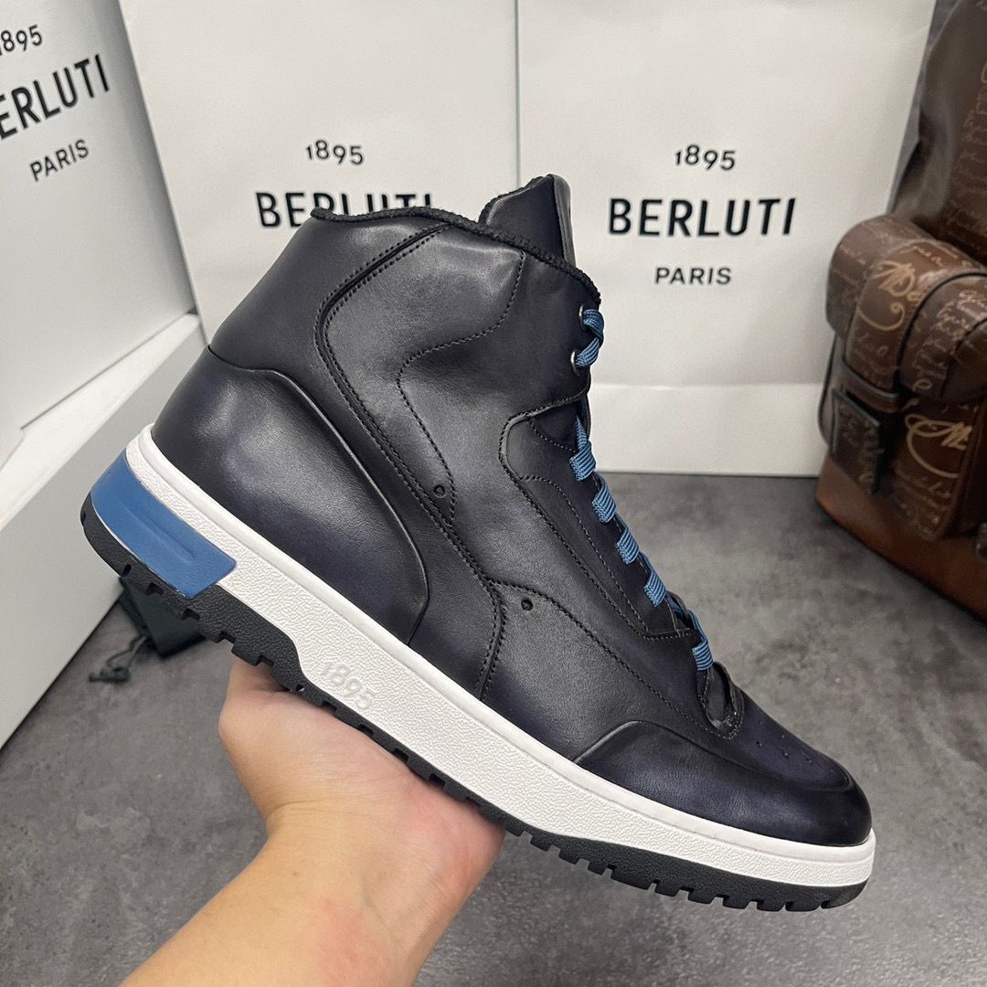 [BERLUTI] 벨루티 플레이오프 하이탑 스니커즈 남성용