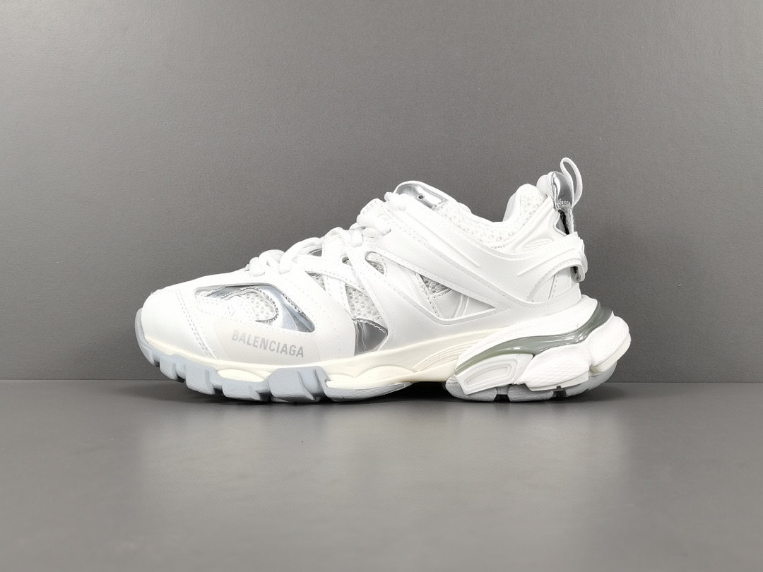[BALENCIAGA] 발렌시아가 트랙 트레이너 화이트 실버 멧 남녀공용