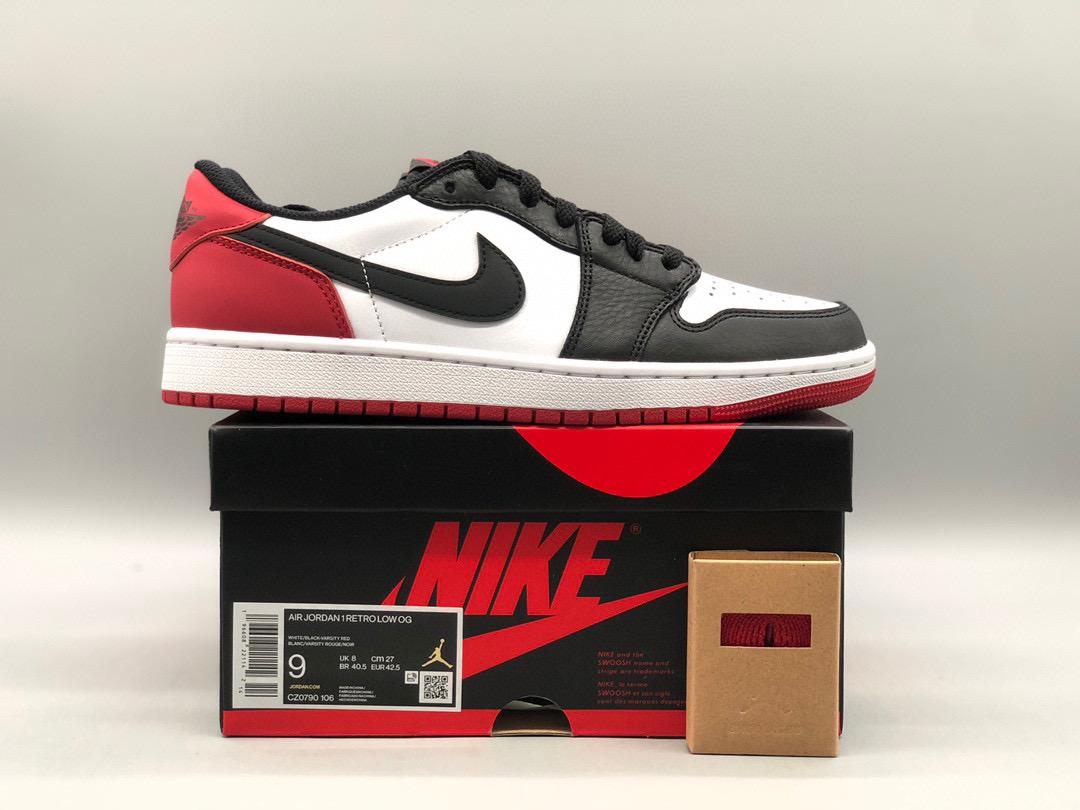[AIR JORDAN] 에어조던 1 로우 OG 블랙토 CZ0790-106 남성용 (PK공장)