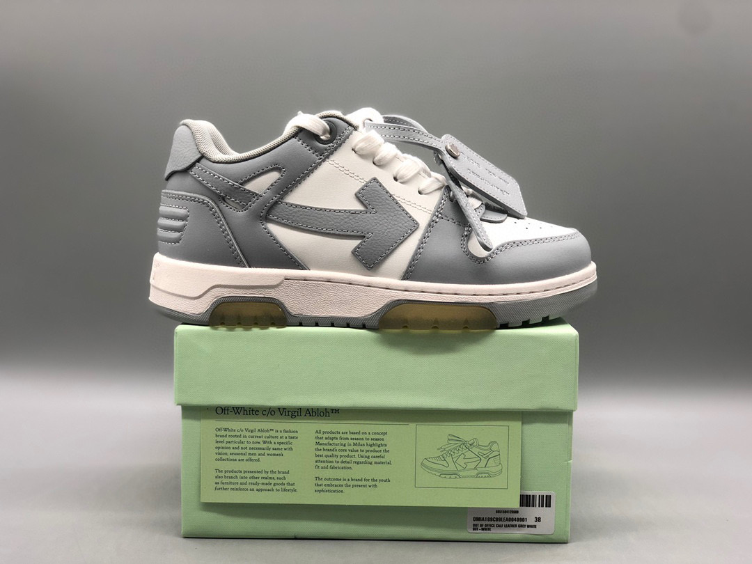 [OFF-WHITE] 오프화이트 아웃 오브 오피스 레더 스니커즈 남녀공용