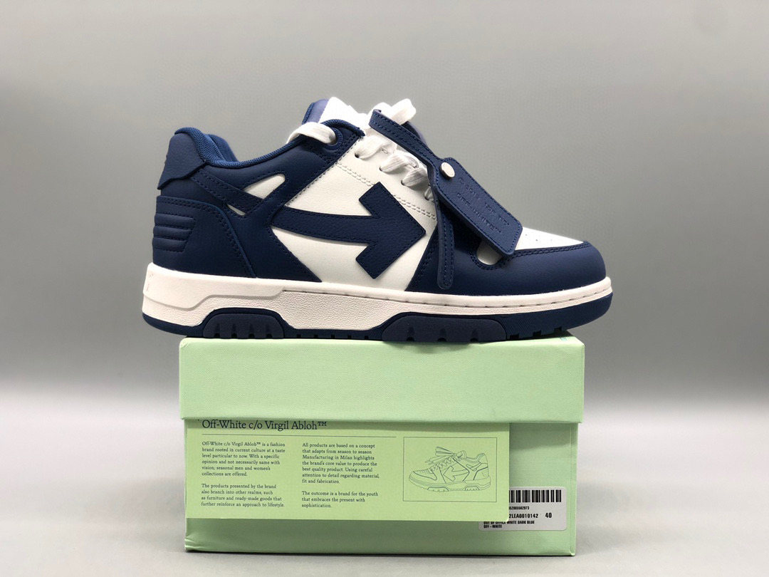 [OFF-WHITE] 오프화이트 아웃 오브 오피스 레더 스니커즈 남녀공용