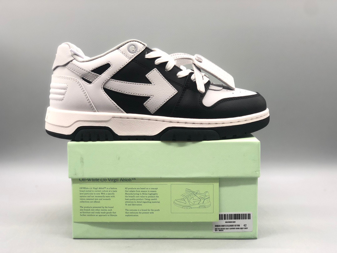 [OFF-WHITE] 오프화이트 아웃 오브 오피스 레더 스니커즈 남녀공용