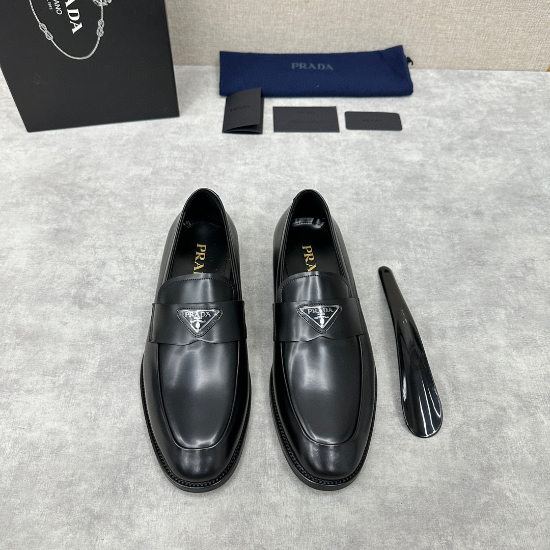 [PRADA] 프라다 사피아노 레더 구두 남성용