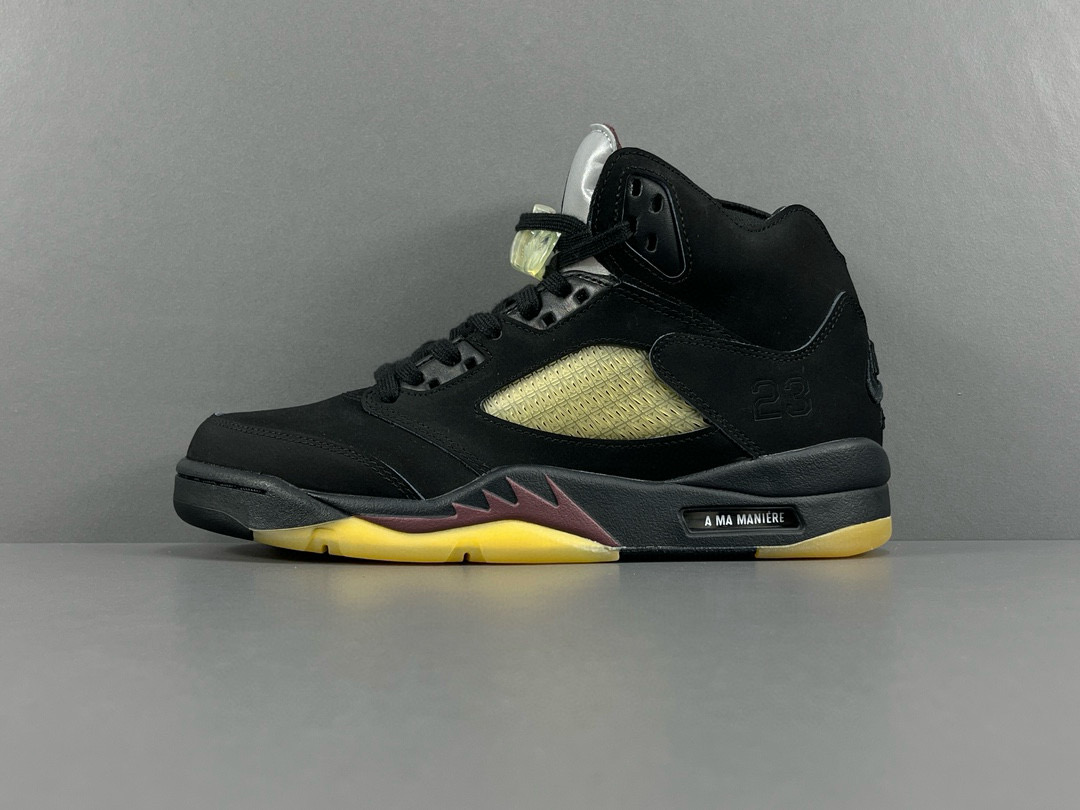 [AIR JORDAN] 아 마 마니에르 x 에어조던5 블랙 FD1330-001 남성용 (OG공장)