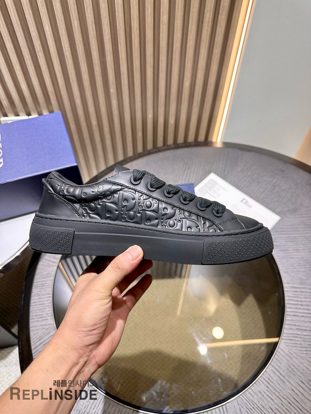 [DIOR] 디올 B33 오블리크 스니커즈 남성용