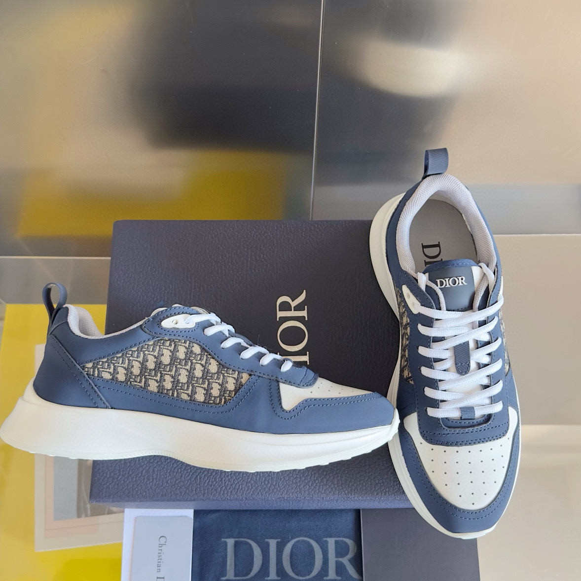 [DIOR] 디올 B25 러너 오블리크 로우 스니커즈 남성용