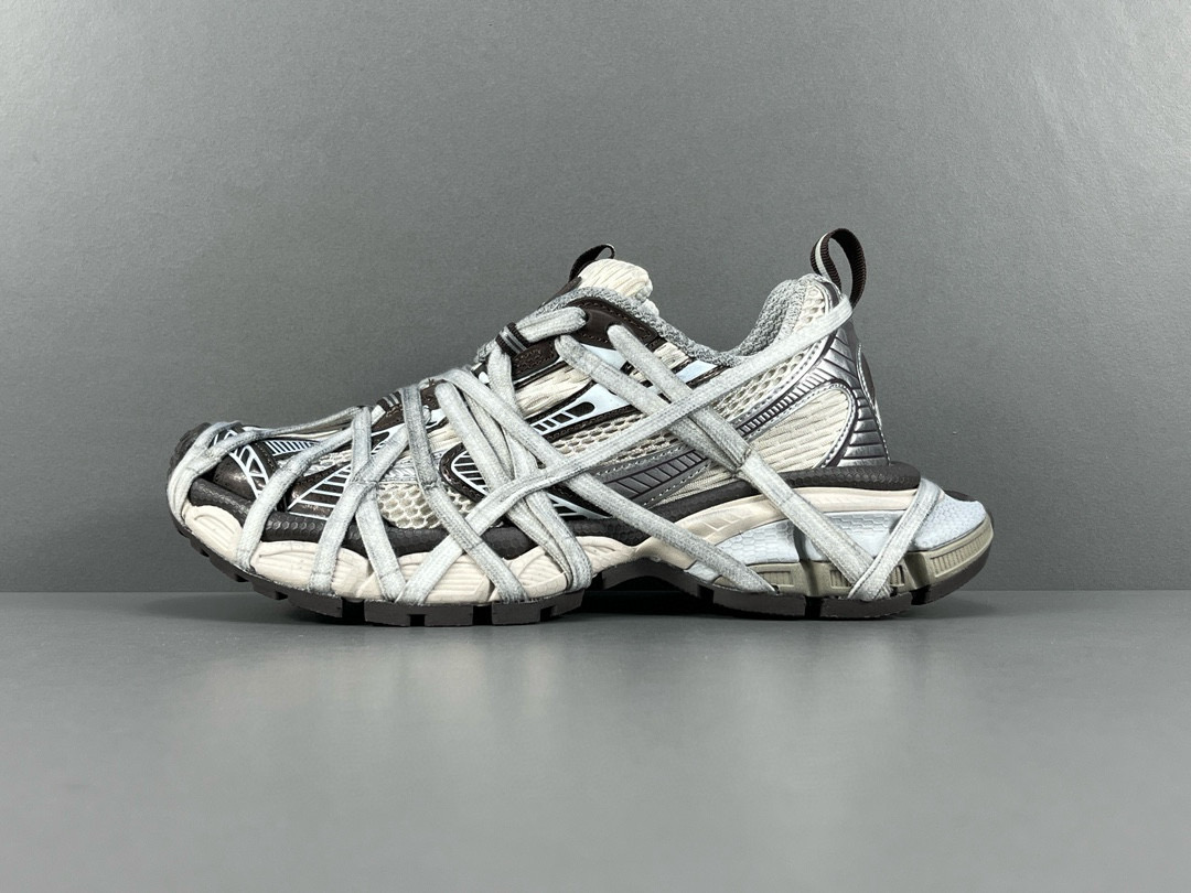 [BALENCIAGA] 발렌시아가 3XL 익스트림 레이스 스니커즈 브라운 그레이 베이지 남녀공용