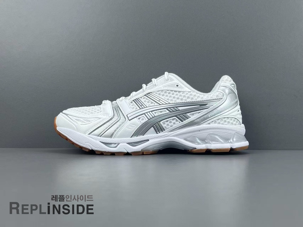 레플리카 명품 [ASICS] 아식스 x 아페쎄 젤 카야노 14 화이트 퓨어 실버 1203A727-100 남녀공용 (ZH공장) - 앞면 실사