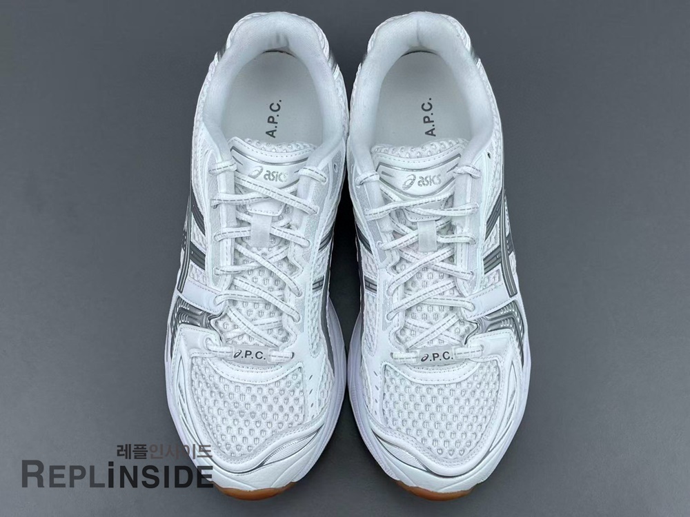 레플리카 명품 [ASICS] 아식스 x 아페쎄 젤 카야노 14 화이트 퓨어 실버 1203A727-100 남녀공용 (ZH공장) - 로고 실사