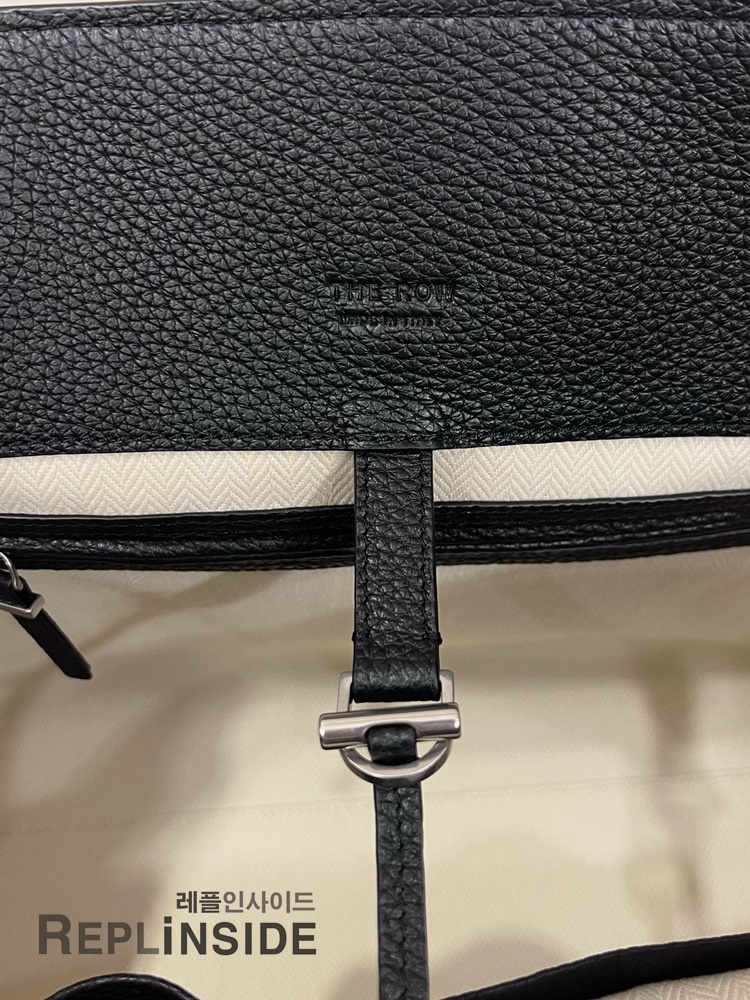레플리카 명품 [The Row] 더로우 MARLO 말로백 17 블랙 레더 토트백 남녀공용 - 전체 실사