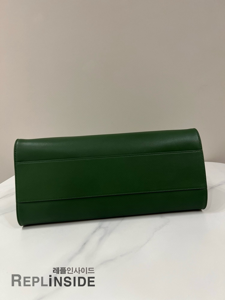 레플리카 명품 [The Row] 더로우 MARLO 말로백 17 그린 레더 토트백 남녀공용 - 인솔 실사