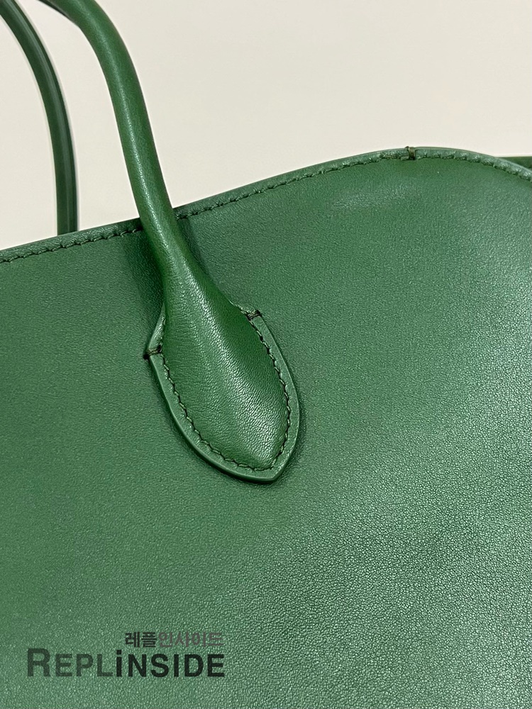 레플리카 명품 [The Row] 더로우 MARLO 말로백 17 그린 레더 토트백 남녀공용 - 박스 실사