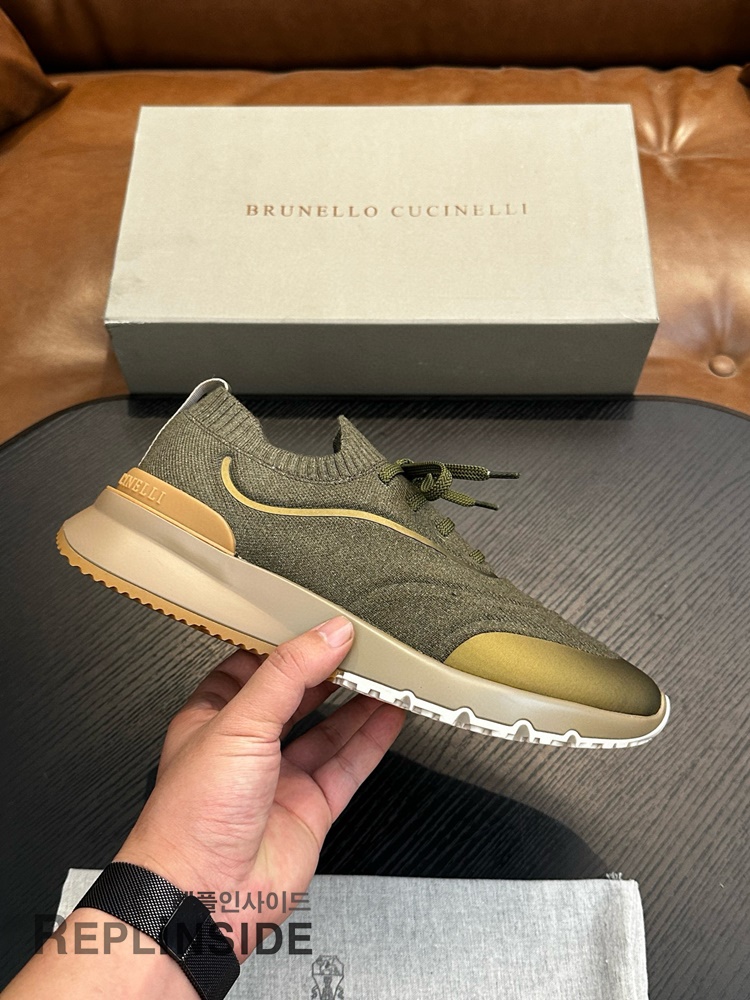 레플리카 명품 [Brunello Cucinelli] 브루넬로 쿠치넬리 스니커즈 남성용 - 앞면 실사