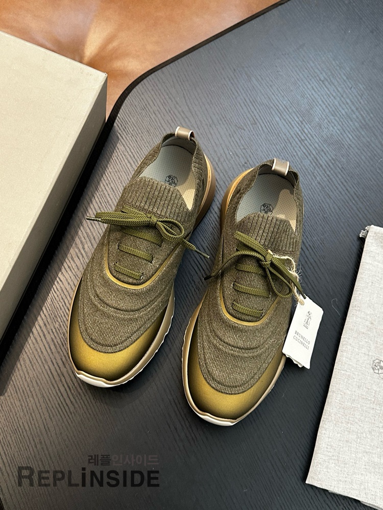 레플리카 명품 [Brunello Cucinelli] 브루넬로 쿠치넬리 스니커즈 남성용 - 뒷면 실사