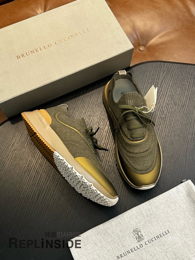 레플리카 명품 [Brunello Cucinelli] 브루넬로 쿠치넬리 스니커즈 남성용 - 로고 실사