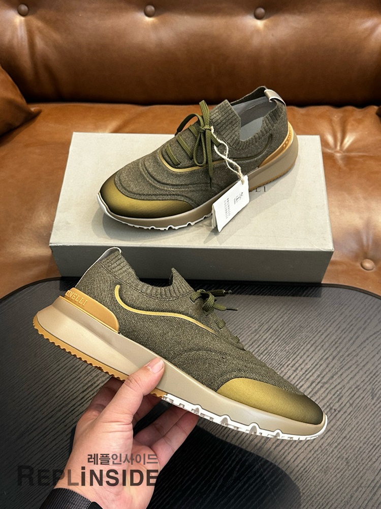 레플리카 명품 [Brunello Cucinelli] 브루넬로 쿠치넬리 스니커즈 남성용 - 인솔 실사