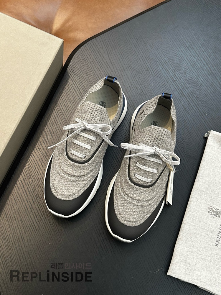 레플리카 명품 [Brunello Cucinelli] 브루넬로 쿠치넬리 스니커즈 남성용 - 뒷면 실사