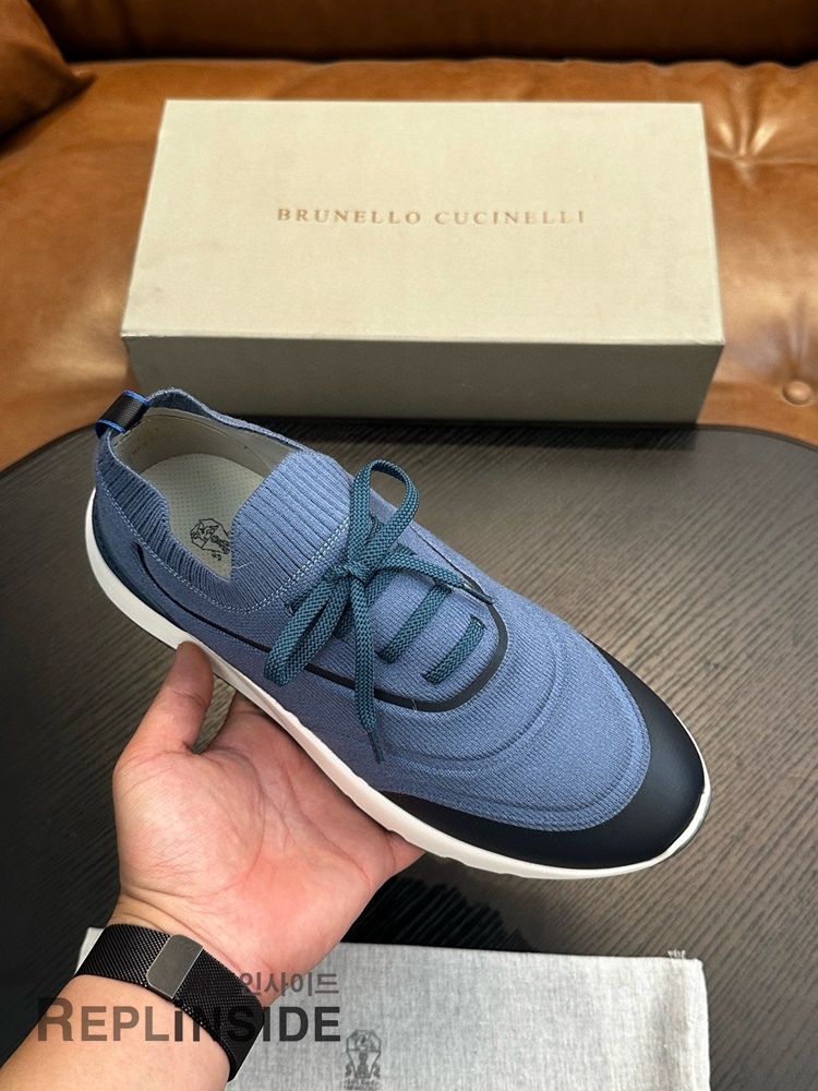 레플리카 명품 [Brunello Cucinelli] 브루넬로 쿠치넬리 스니커즈 남성용 - 옆면 실사