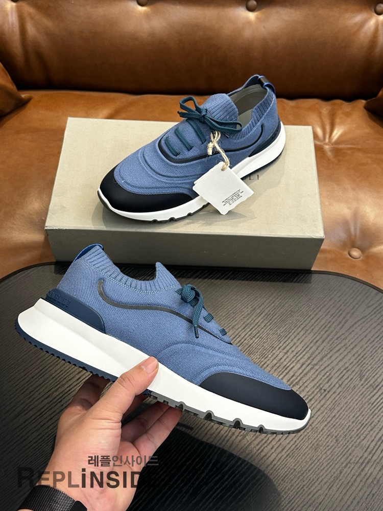 레플리카 명품 [Brunello Cucinelli] 브루넬로 쿠치넬리 스니커즈 남성용 - 인솔 실사