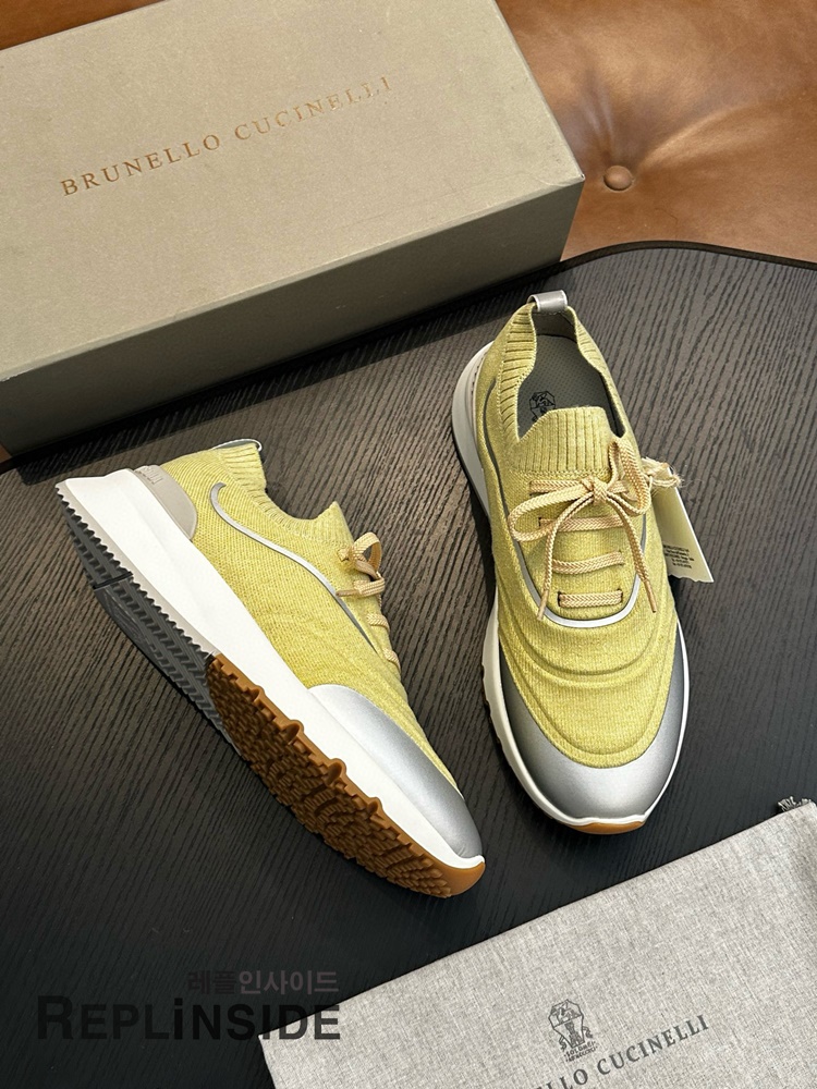 레플리카 명품 [Brunello Cucinelli] 브루넬로 쿠치넬리 스니커즈 남성용 - 로고 실사