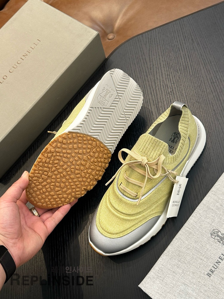 레플리카 명품 [Brunello Cucinelli] 브루넬로 쿠치넬리 스니커즈 남성용 - 전체 실사