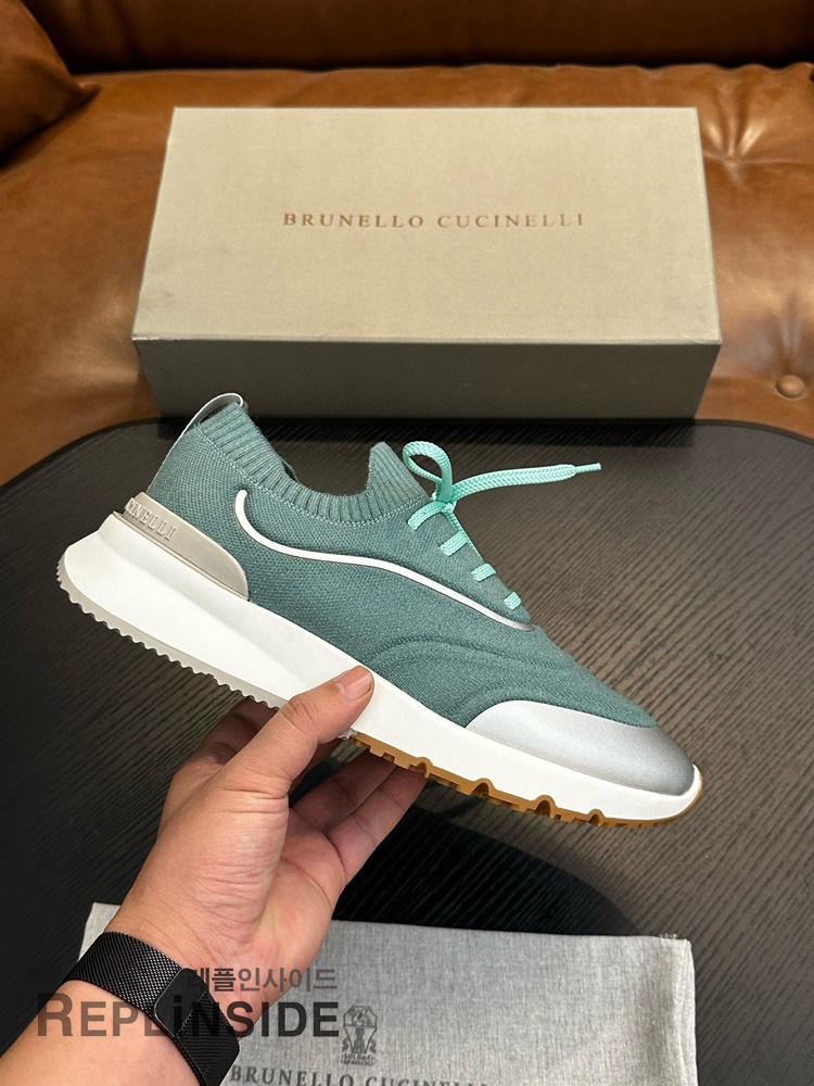 레플리카 명품 [Brunello Cucinelli] 브루넬로 쿠치넬리 스니커즈 남성용 - 앞면 실사