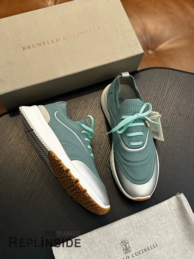 레플리카 명품 [Brunello Cucinelli] 브루넬로 쿠치넬리 스니커즈 남성용 - 로고 실사