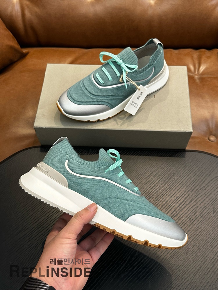 레플리카 명품 [Brunello Cucinelli] 브루넬로 쿠치넬리 스니커즈 남성용 - 인솔 실사