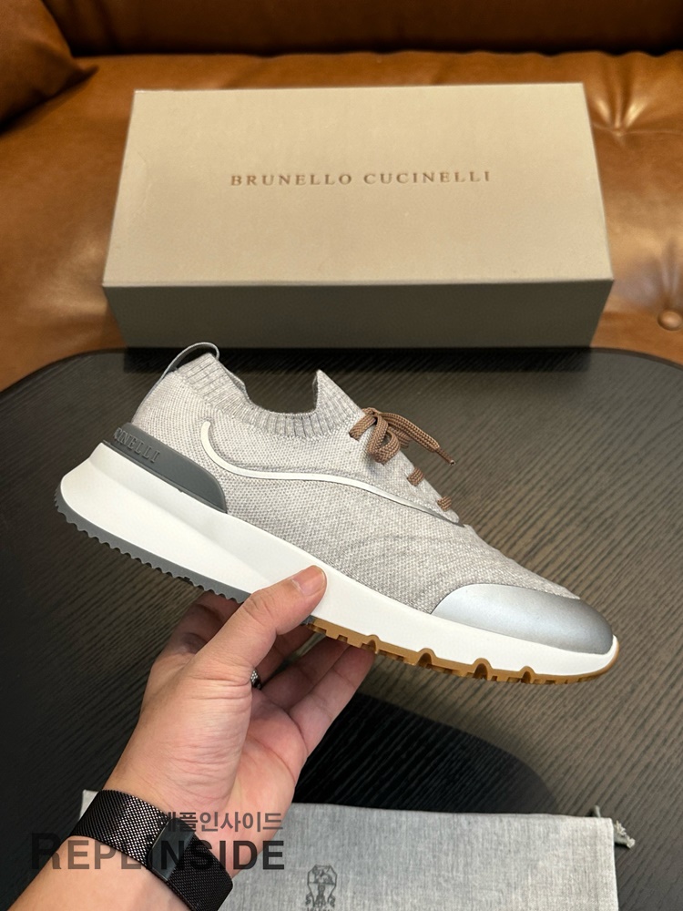 레플리카 명품 [Brunello Cucinelli] 브루넬로 쿠치넬리 스니커즈 남성용 - 앞면 실사