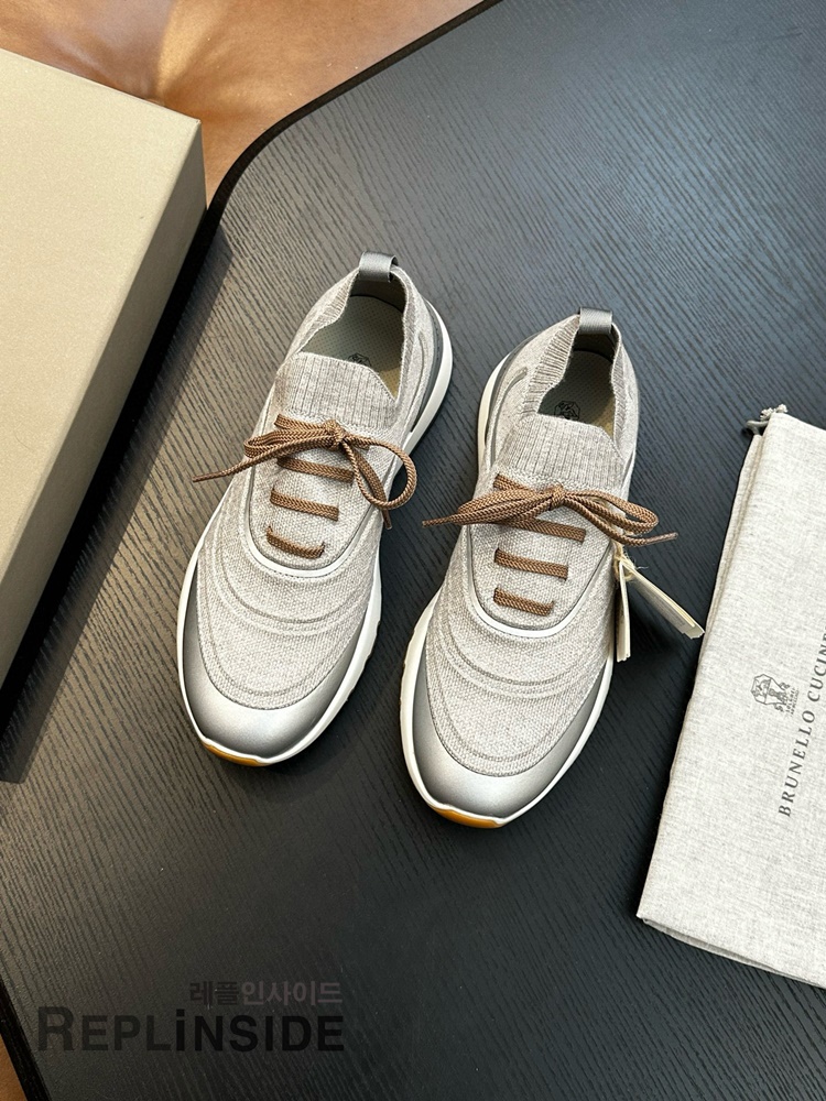 레플리카 명품 [Brunello Cucinelli] 브루넬로 쿠치넬리 스니커즈 남성용 - 옆면 실사