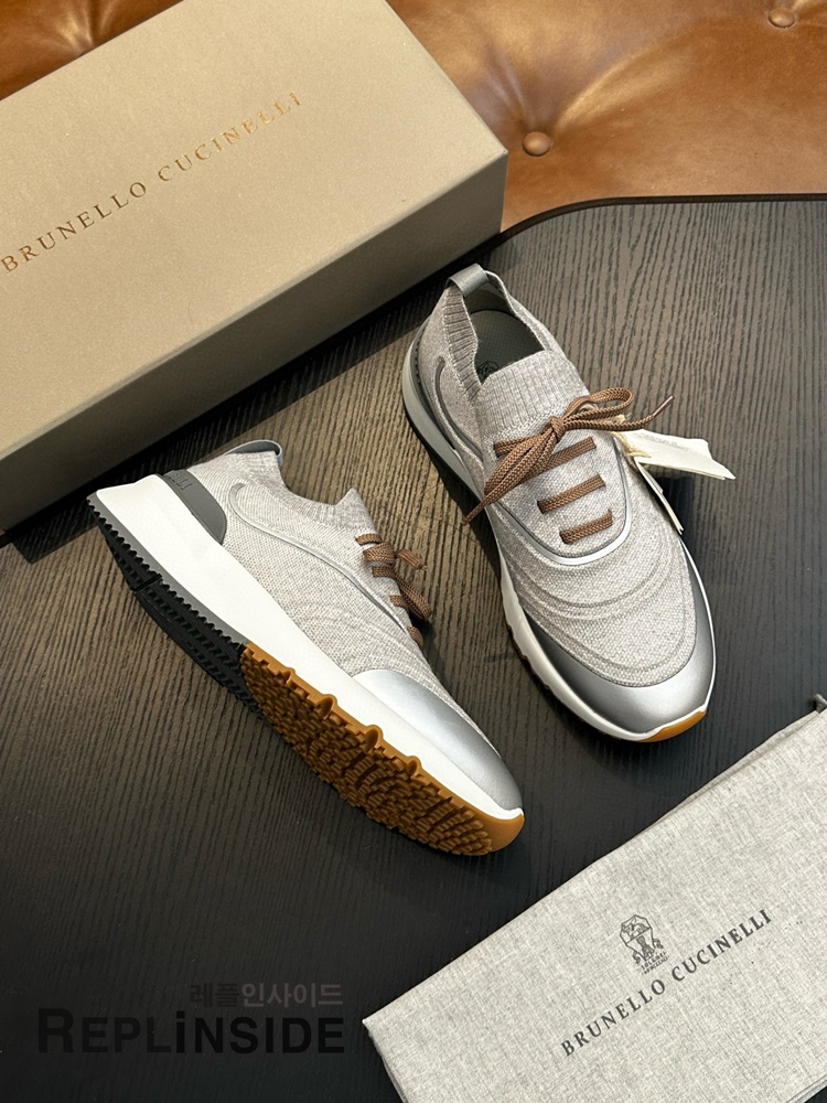 레플리카 명품 [Brunello Cucinelli] 브루넬로 쿠치넬리 스니커즈 남성용 - 뒷면 실사