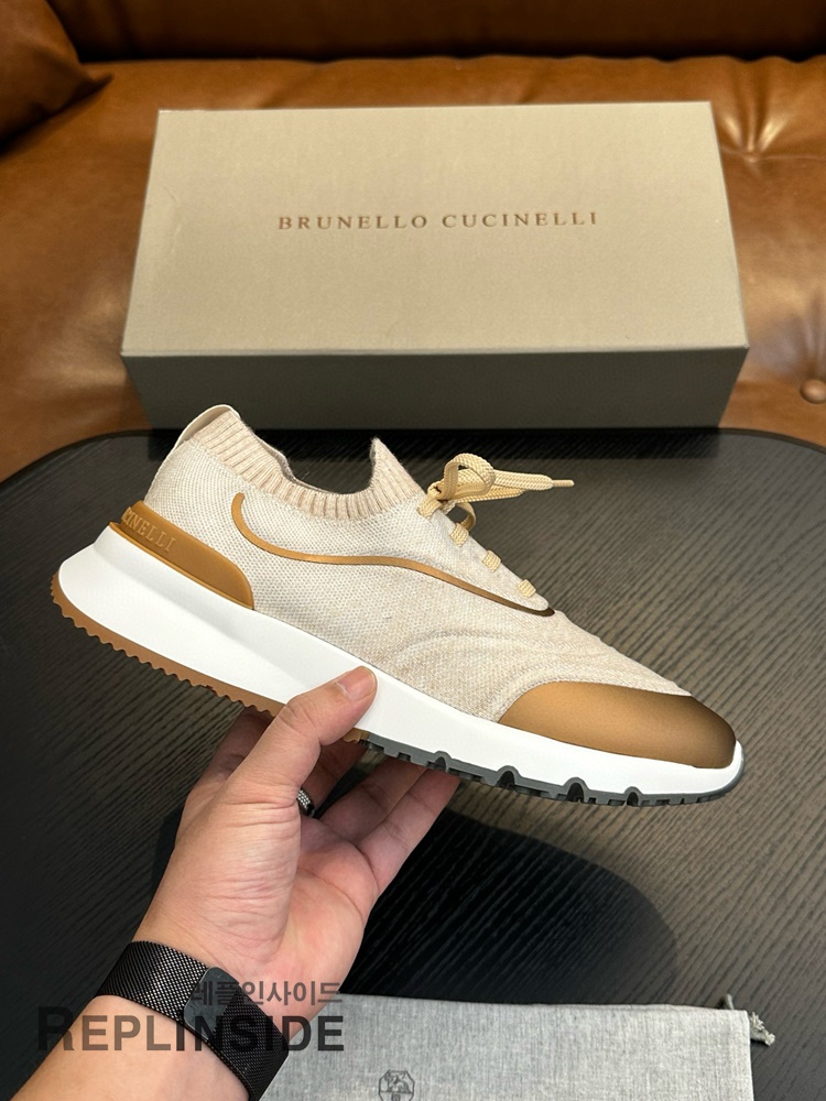 레플리카 명품 [Brunello Cucinelli] 브루넬로 쿠치넬리 스니커즈 남성용 - 앞면 실사
