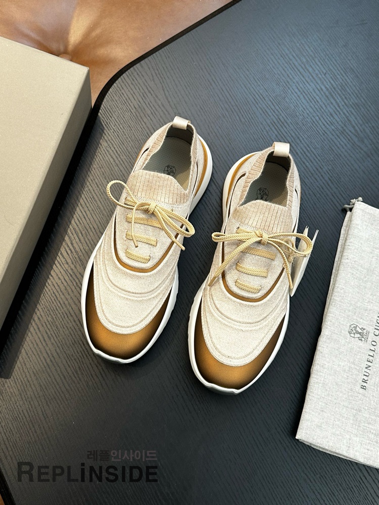 레플리카 명품 [Brunello Cucinelli] 브루넬로 쿠치넬리 스니커즈 남성용 - 옆면 실사