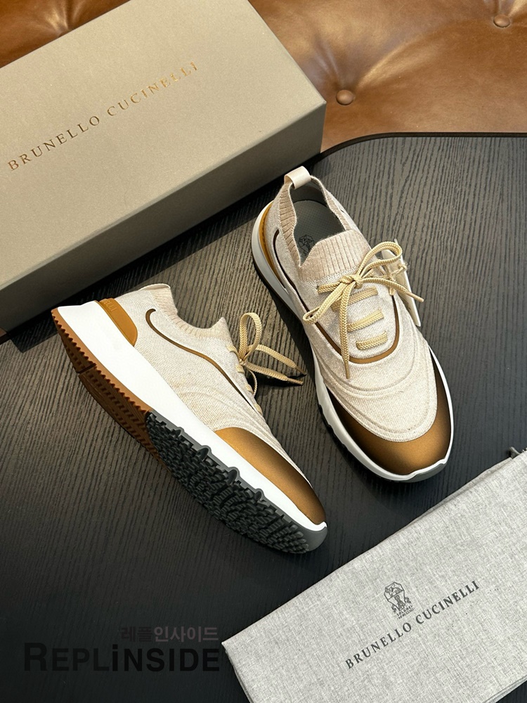 레플리카 명품 [Brunello Cucinelli] 브루넬로 쿠치넬리 스니커즈 남성용 - 뒷면 실사