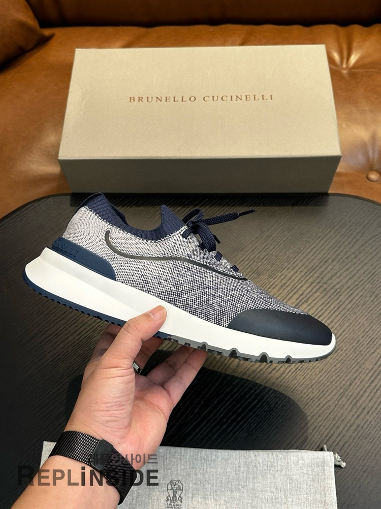 레플리카 명품 [Brunello Cucinelli] 브루넬로 쿠치넬리 스니커즈 남성용 - 앞면 실사