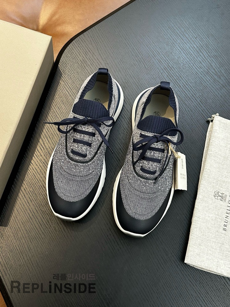 레플리카 명품 [Brunello Cucinelli] 브루넬로 쿠치넬리 스니커즈 남성용 - 옆면 실사