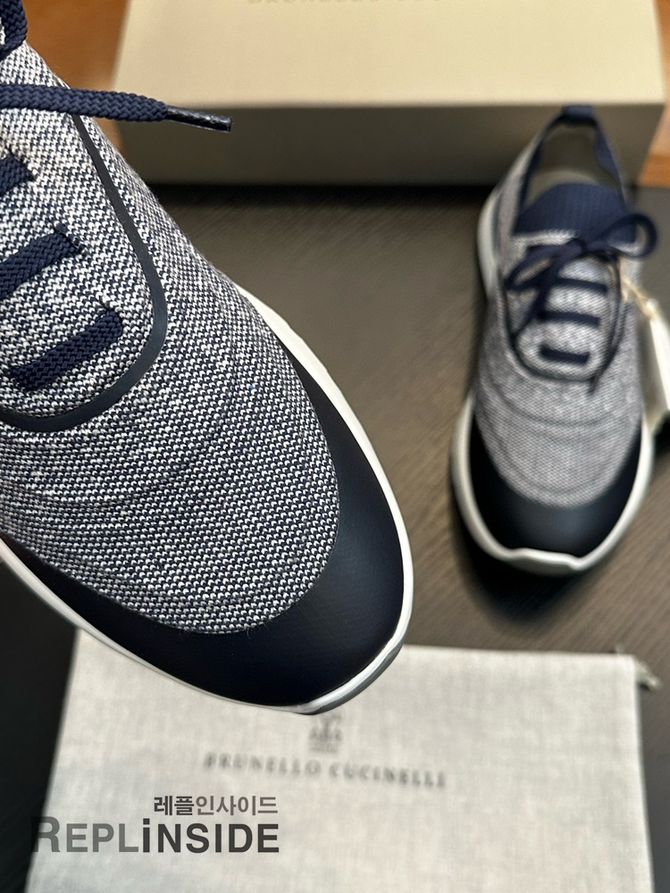레플리카 명품 [Brunello Cucinelli] 브루넬로 쿠치넬리 스니커즈 남성용 - 인솔 실사
