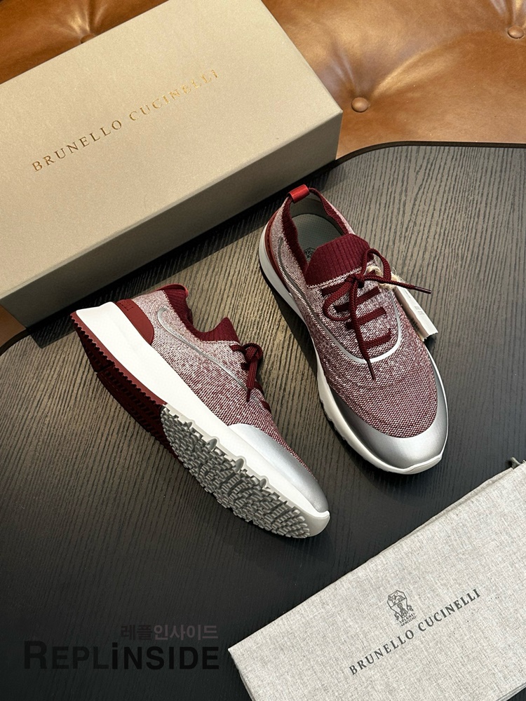 레플리카 명품 [Brunello Cucinelli] 브루넬로 쿠치넬리 스니커즈 남성용 - 뒷면 실사