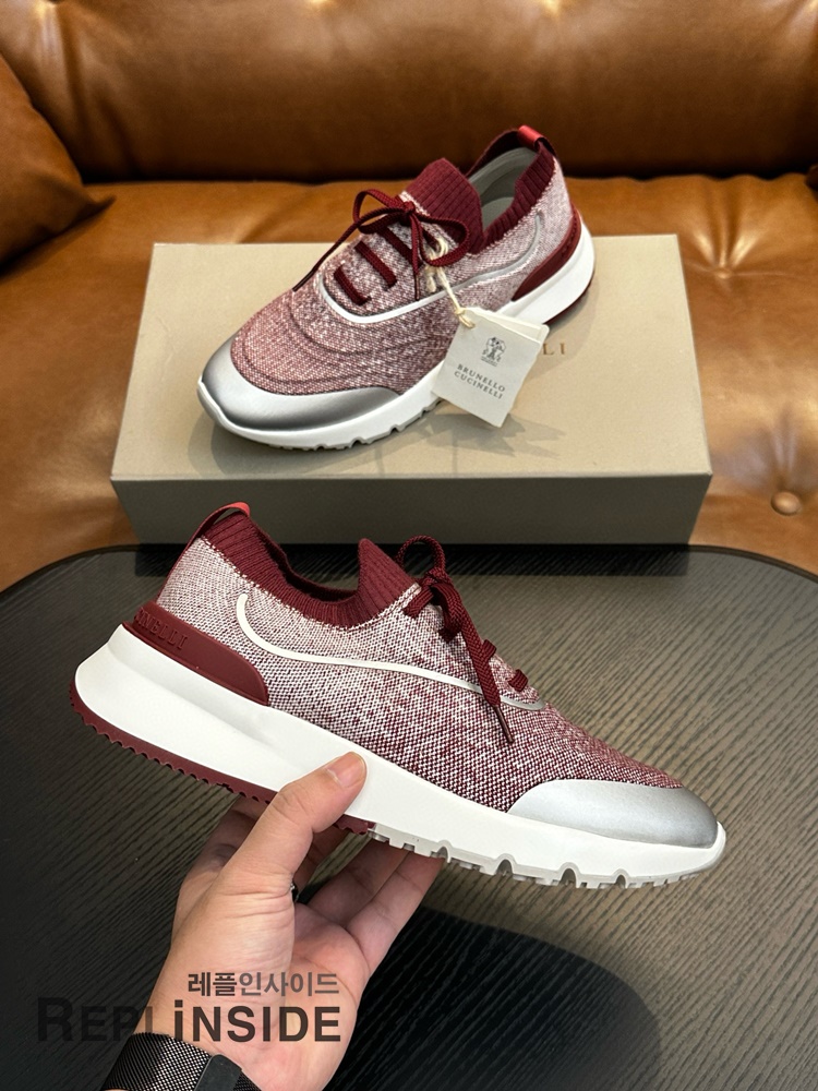 레플리카 명품 [Brunello Cucinelli] 브루넬로 쿠치넬리 스니커즈 남성용 - 로고 실사