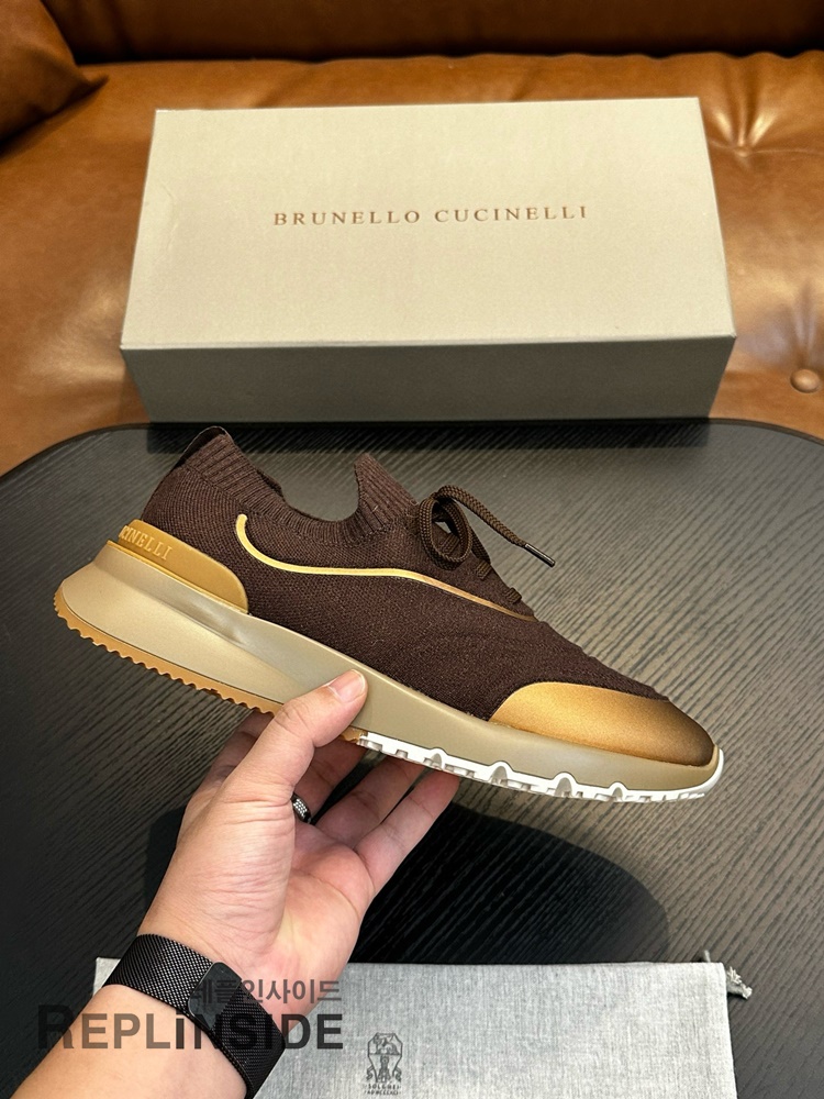 레플리카 명품 [Brunello Cucinelli] 브루넬로 쿠치넬리 스니커즈 남성용 - 앞면 실사