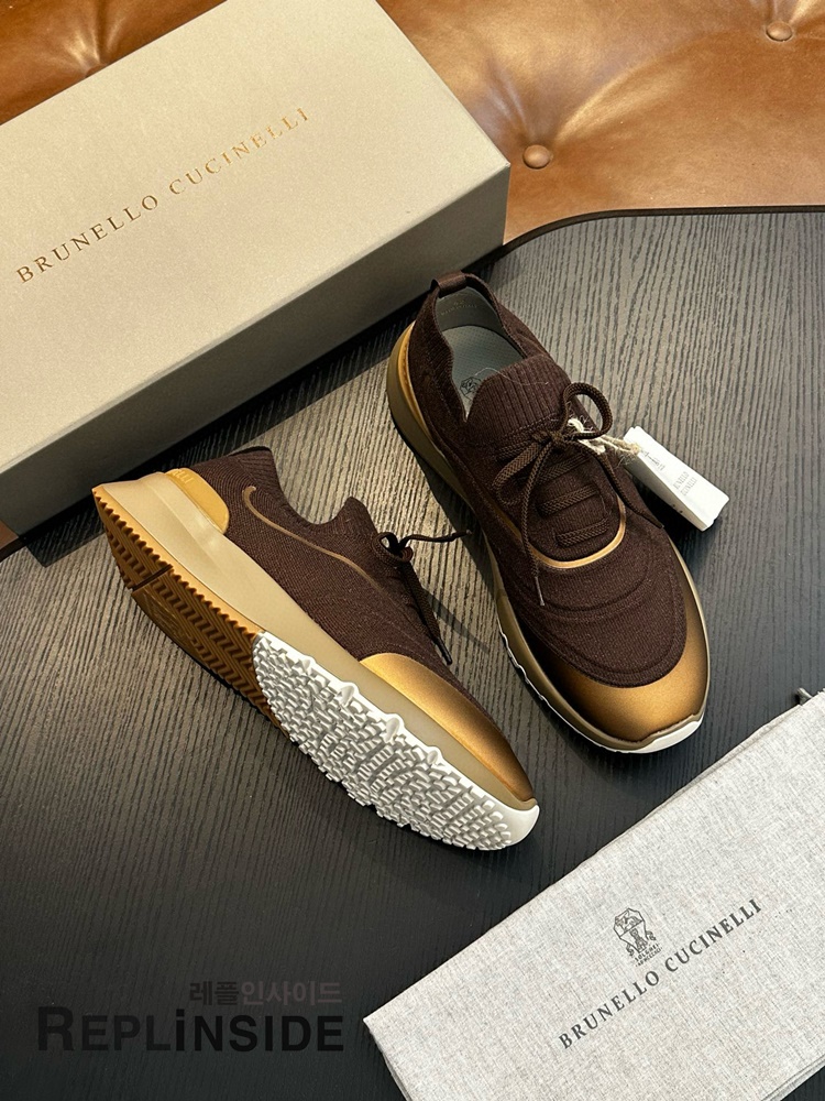 레플리카 명품 [Brunello Cucinelli] 브루넬로 쿠치넬리 스니커즈 남성용 - 로고 실사