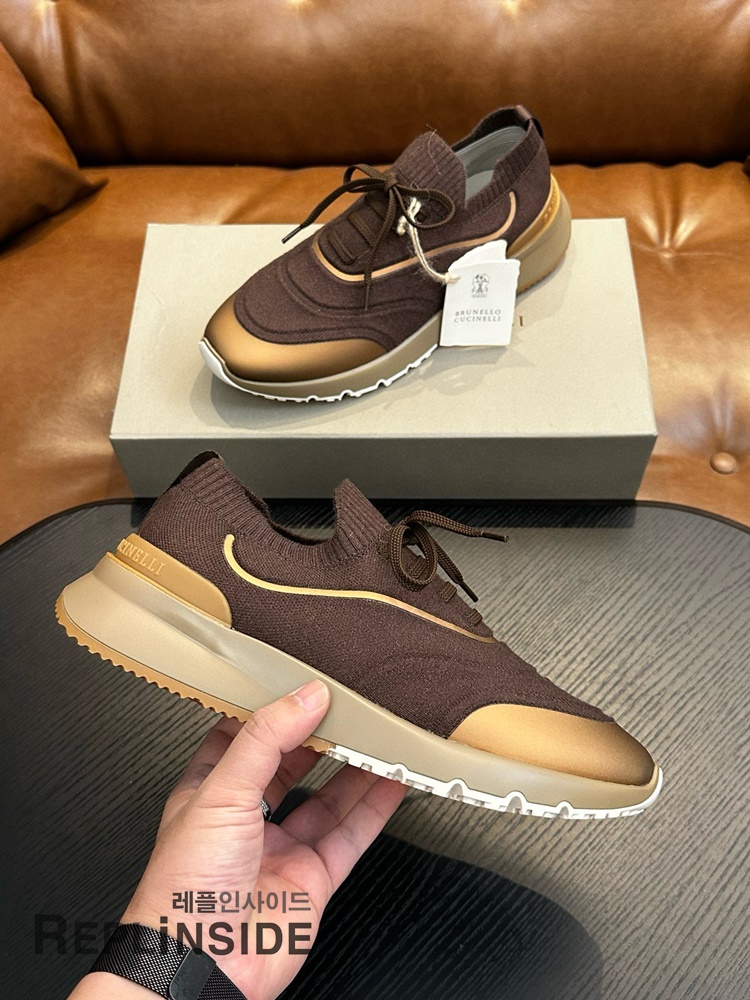 레플리카 명품 [Brunello Cucinelli] 브루넬로 쿠치넬리 스니커즈 남성용 - 인솔 실사