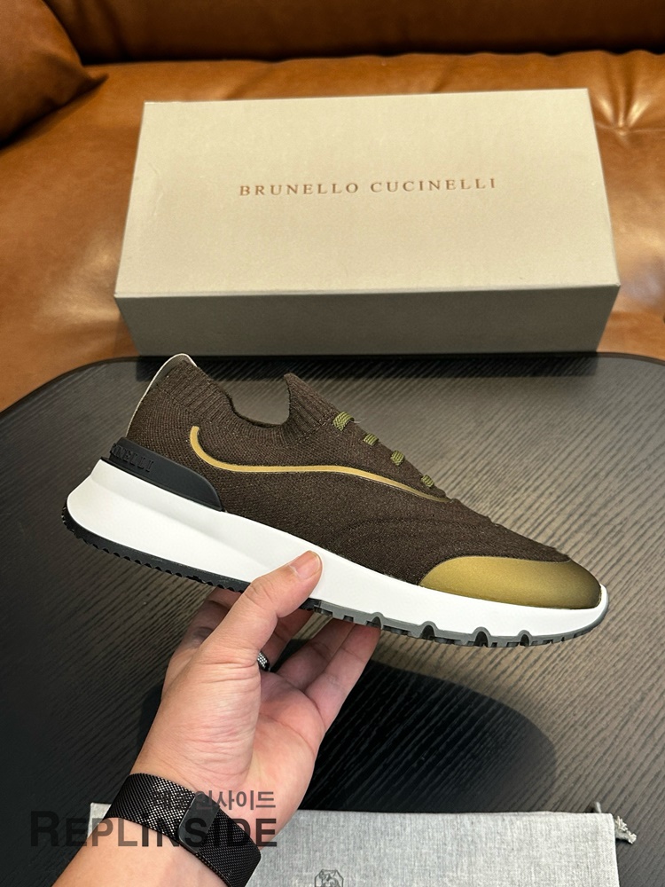 레플리카 명품 [Brunello Cucinelli] 브루넬로 쿠치넬리 스니커즈 남성용 - 앞면 실사