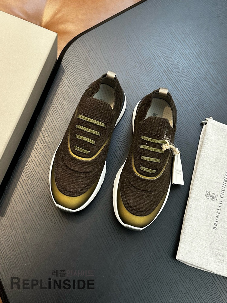 레플리카 명품 [Brunello Cucinelli] 브루넬로 쿠치넬리 스니커즈 남성용 - 뒷면 실사