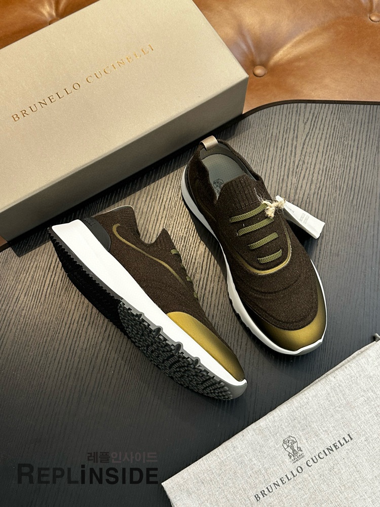 레플리카 명품 [Brunello Cucinelli] 브루넬로 쿠치넬리 스니커즈 남성용 - 로고 실사